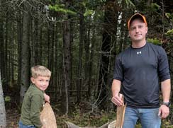 black bear hunting at lodge in northern maine